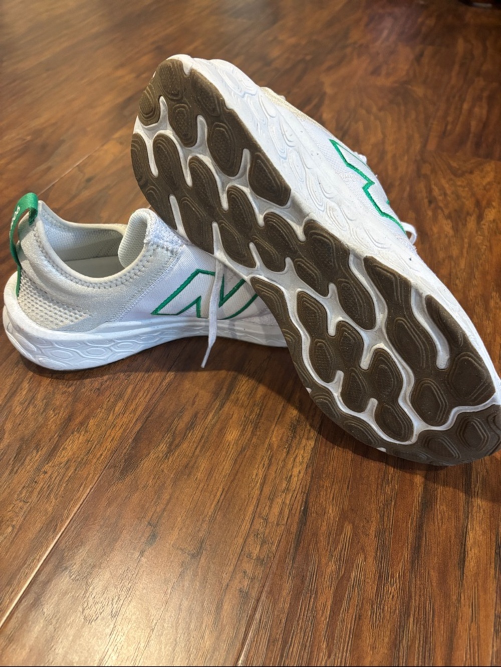New Balance Fresh Foam X Cruz Artisan v3 - White Kelly Green Grey Matter - Picture 3 of 6